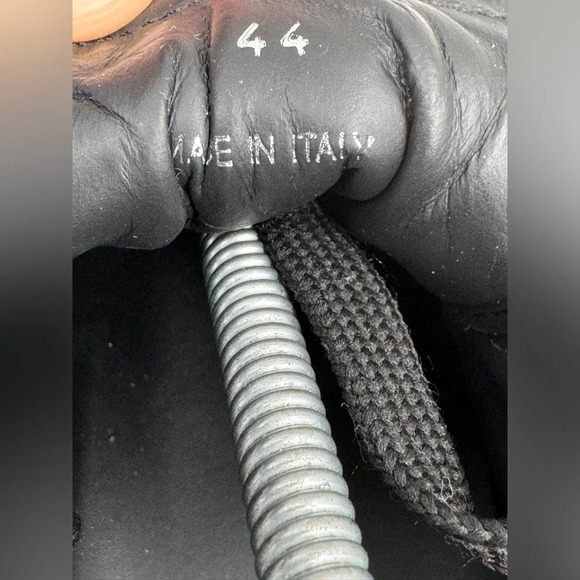 Dsquared2 Mens Black Soft Leather Low-top Sneakers Size 44 - Picture 8 of 8